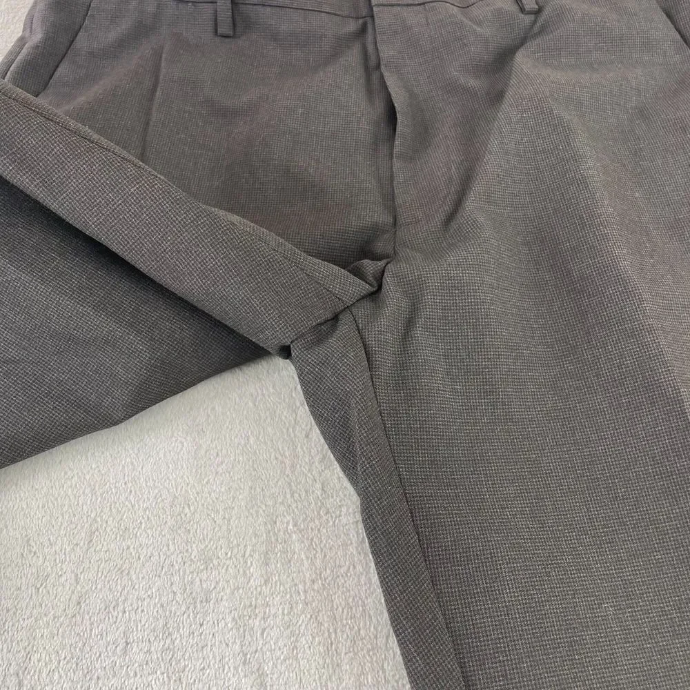 Banana Republic Dress Pants Men 34x32 Heather‎ Brown Straight Leg Classic Fit